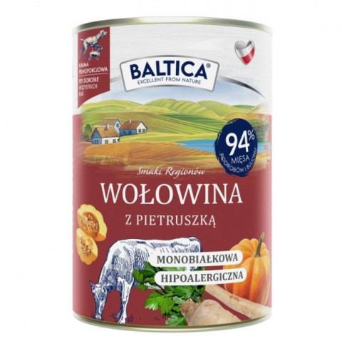 BALTICA Smaki regionów Beef with parsley - Nassfutter für Hunde - 400g - Fotogalerie 1