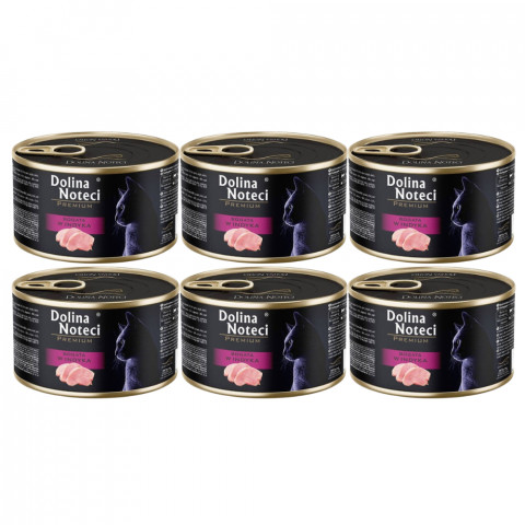 DOLINA NOTECI Premium Reich an Truthahn - Nassfutter für Katzen - 6x185g - Fotogalerie 1