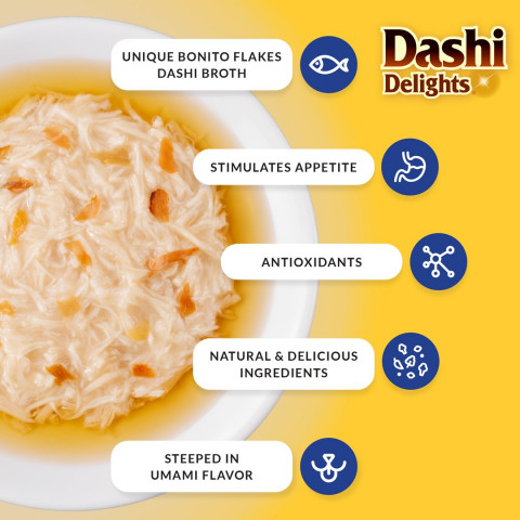 INABA Dashi Delights Huhn und Thunfisch in Brühe – Delikatesse für Katzen – 3x70 g + 1x70 g Gratis! - Fotogalerie 4