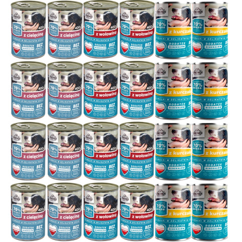 FRENDI Stücke in feiner Soße MIX Geschmacksrichtungen - Nassfutter für Hunde - 24x400g - Fotogalerie 1