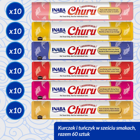 INABA Churu Variety box Tuna - Katze behandeln - 60 x 14g - Fotogalerie 3