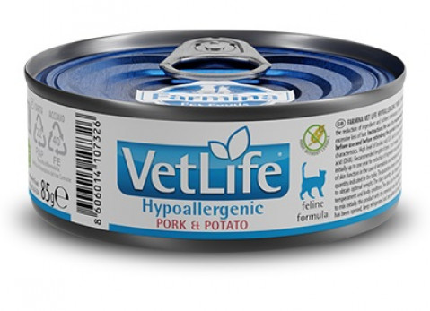 FARMINA Vet Life Hypoallergenic Pork & Potato - Nassfutter für Katzen - 85 g - Fotogalerie 1