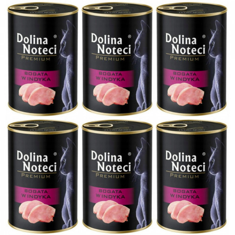 DOLINA NOTECI Premium Reich an Pute – Nassfutter für Katzen – 6×400 g - Fotogalerie 1