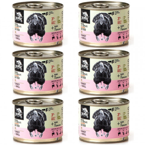 3COTY 18. Turkey with krill Coat support - nassfutter für Katzen - 6x180g - Fotogalerie 1