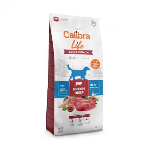 CALIBRA Dog Life Adult Medium Fresh Beef - trockenfutter für Hunde - 12kg - Fotogalerie 1