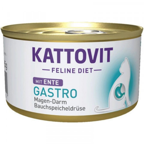 KATTOVIT Feline Diet Gastro Duck - nassfutter für Katzen - 85g - Fotogalerie 1