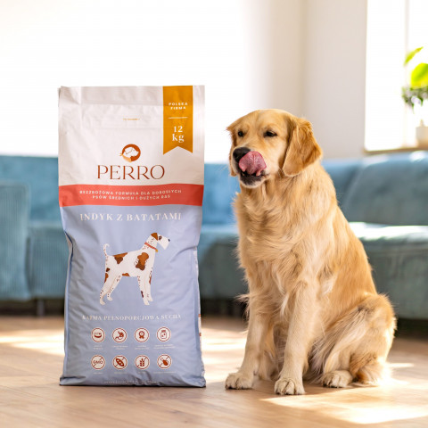 PERRO Turkey with sweet potatoes Medium and large breeds - trockenfutter für Hunde - 12kg - Fotogalerie 2