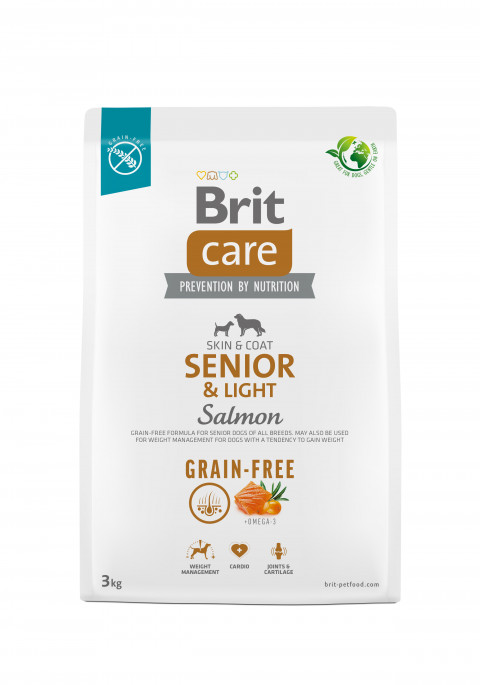 BRIT Care Senior&Light Salmon - Trockenfutter für Hunde - 3 kg - Fotogalerie 1