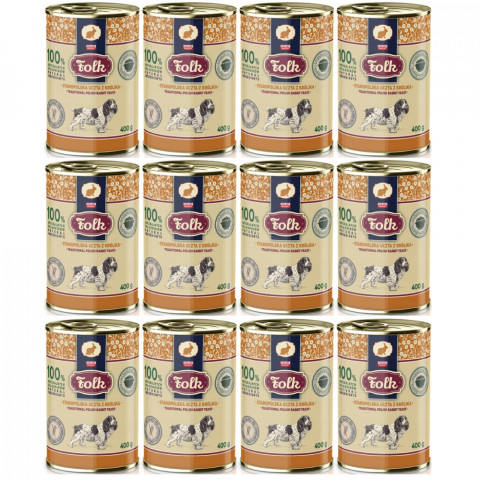 FOLK Altpolnisches Festmahl mit Kaninchen – Nassfutter für Hunde – 12x400g - Fotogalerie 1