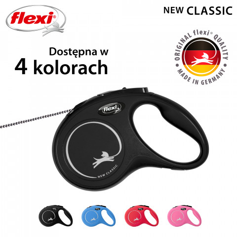 Flexi New CLASSIC 8 m Schwarz Hund Rückziehbare Leine - Fotogalerie 6
