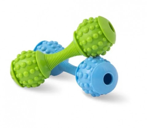 HILTON Dental Hantel aus Thermoplastischem Gummi 15 cm - Hundespielzeug - 1 Stück - Fotogalerie 1