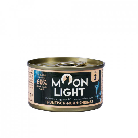 MOONLIGHT Dinner nr 2 Tuna, chicken and shrimps - nassfutter für Katzen - 80g - Fotogalerie 1