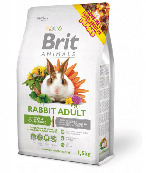 BRIT Animals Kaninchen Adult Complete - Kaninchenfutter - 1,5kg - Fotogalerie 1