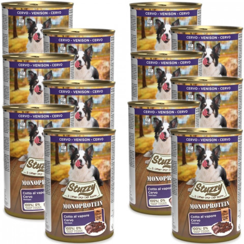 STUZZY Monoprotein Wild – Nassfutter für Hunde – 12x400g - Fotogalerie 1
