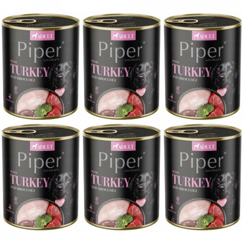 DOLINA NOTECI Piper mit Pute und Brokkoli - Nassfutter für Hunde - 6x800g - Fotogalerie 1
