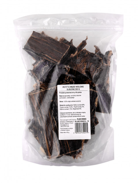 PETITTO Dried beef - leckerli für hunde - 500g - Fotogalerie 3