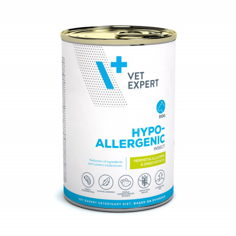 VETEXPERT Veterinary Diet Hypoallergenic Insect – Nassfutter für Hunde – 375g - Fotogalerie 1
