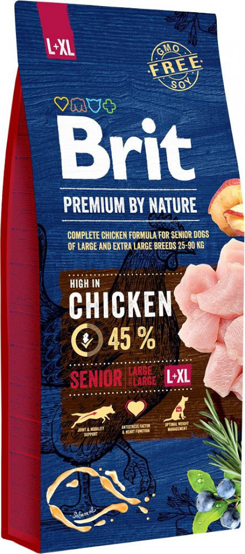 BRIT Premium by Nature Senior Large / Extra Large Chicken - Trockenfutter für Hunde - 15 kg - Fotogalerie 1