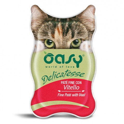 OASY Delicatesse Fine paté with Veal - nassfutter für Katzen - 85g - Fotogalerie 1
