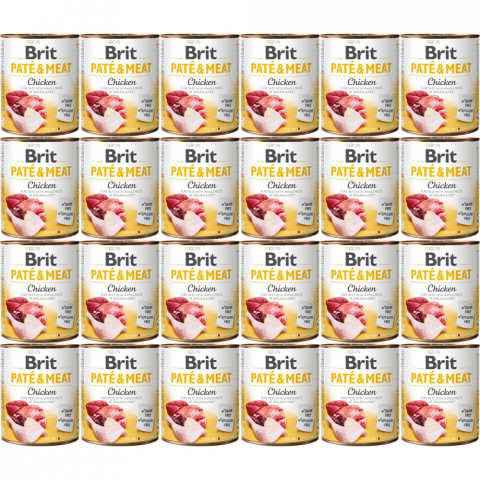 BRIT Paté & Meat Huhn - Nassfutter für Hunde - 24x800g - Fotogalerie 1