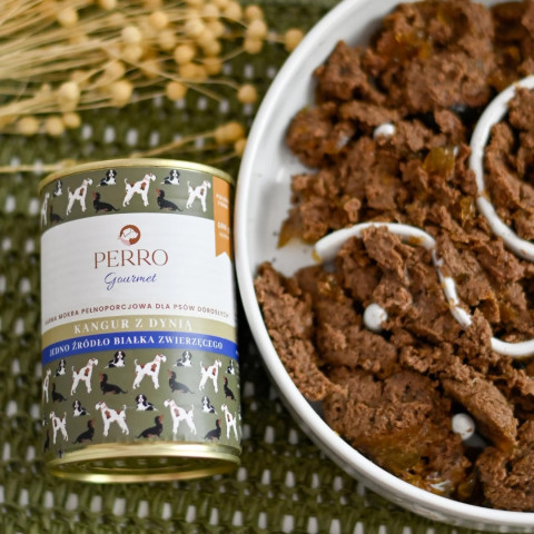 PERRO Gourmet Kangaroo with pumpkin - Nassfutter für Hunde - 6x400g - Fotogalerie 3