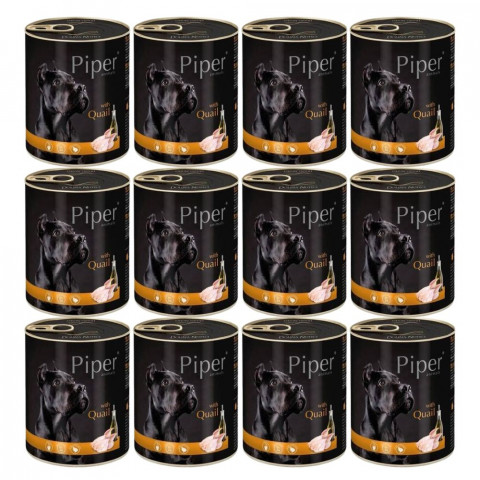 DOLINA NOTECI Piper Animals mit Wachteln - Nassfutter für Hunde - 12x800g - Fotogalerie 1