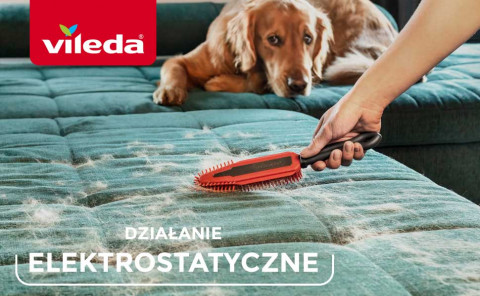 VILEDA Pet Pro Elektrostatischer Bürste für Tierhaare und Haare + GRATIS! Vileda PET PRO Mikrofasertuch M 70x45 cm - Fotogalerie 15