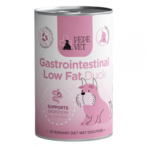 PAKA ZWIERZAKA Pepe Vet Gastrointestinal Low fat Mono Duck - Nassfutter für Hunde - 6x400g - Fotogalerie 6