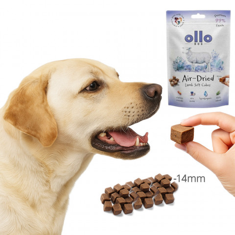 OLLO Air Dried Training Lamb Cubes - leckerli für hunde - 80g - Fotogalerie 3