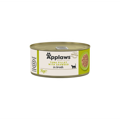 APPLAWS Tuna Fillet with Seaweed in Broth - nassfutter für Katzen - 70g - Fotogalerie 1