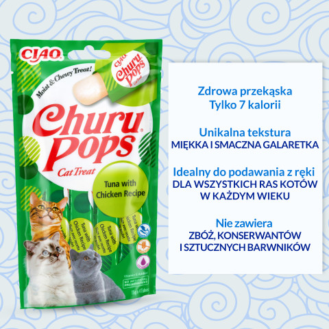 INABA Churu Pops Thunfisch mit Huhn - Katze behandeln - 4x15 g - Fotogalerie 5