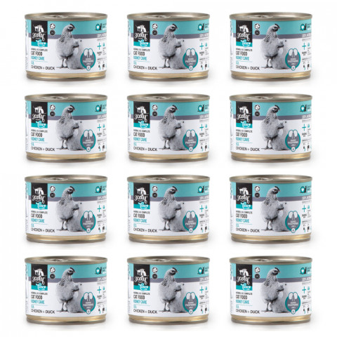 3COTY 53. Chicken + duck Kidney Care - nassfutter für Katzen - 12x180g - Fotogalerie 1