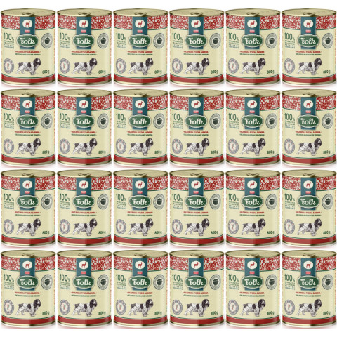 FOLK Masurische köstliche Hirsch – Nassfutter für Hunde – 24x800g - Fotogalerie 1