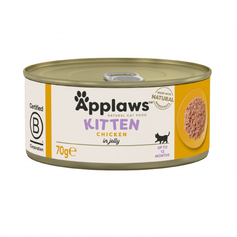 APPLAWS Kitten Chicken in jelly - nassfutter für Katzen - 70g - Fotogalerie 1