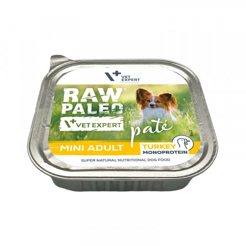 RAW PALEO Pate Mini Adult Truthahn – Nassfutter für Hunde – 150 g - Fotogalerie 3