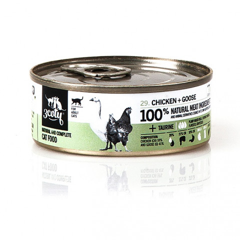 3COTY Chicken with goose - nassfutter für Katzen - 24x80g - Fotogalerie 11