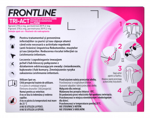 FRONTLINE Tri-act L 20-40 kg - Parasitentropfen für Hunde - 3 x 4 ml - Fotogalerie 8