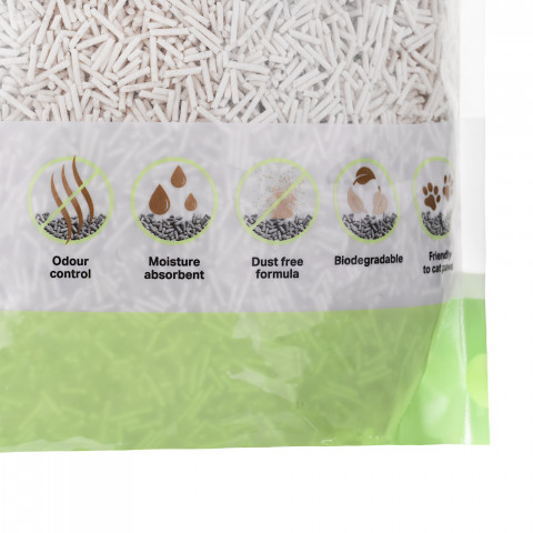 DIAMENTIQ Tofu Matcha Ultra clumping - pflanzliche streu - 2,5 kg - Fotogalerie 4