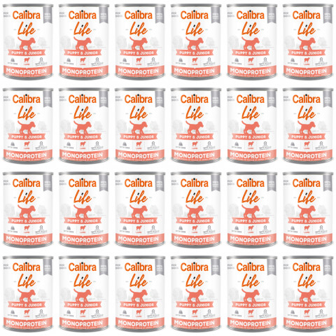 CALIBRA Dog Life Puppy&Junior Lamm & Reis - Nassfutter für Hunde - 24x400g - Fotogalerie 1