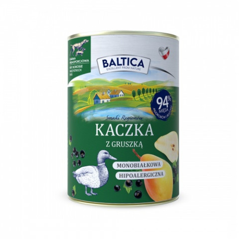 BALTICA Smaki regionów Duck with pear - Nassfutter für Hunde - 400g - Fotogalerie 1