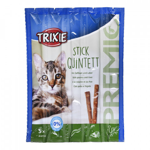 Snacks Premio-Sticks-Geflügel mit Leber-Katzentrockenfutter-5x5g - Fotogalerie 1