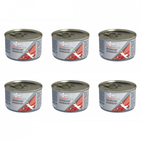TROVET Renal & Oxalate RID Lamm – Nassfutter für Katzen – 6×100 g - Fotogalerie 1