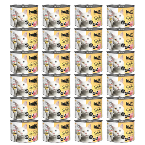BULTI Rich in turkey - nassfutter für Katzen - 24x200g - Fotogalerie 1