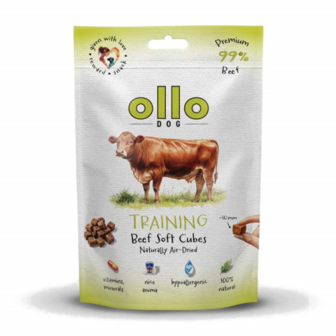 OLLO Air Dried Training Beef Cubes - leckerli für hunde - 80g - Fotogalerie 1