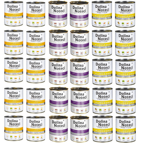 DOLINA NOTECI Premium 3-GESCHMACKS-MIX ohne Fisch - Nassfutter für Hunde - 30x800g - Fotogalerie 1