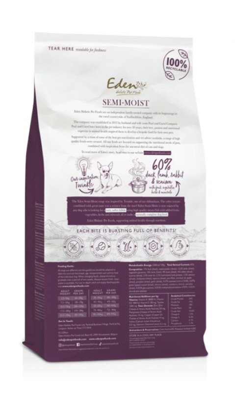 EDEN Semi-Moist Country Feast Lamb and duck - halbfeuchtes futter für hunde - 2kg - Fotogalerie 2