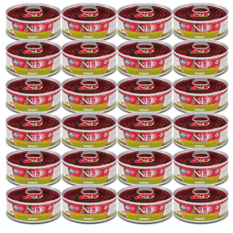 FARMINA N&D CAT Quinoa Urinary Adult - Nassfutter für Katzen – 24x80g - Fotogalerie 1