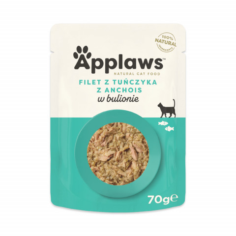 APPLAWS Cat Tuna MIX in Brühe und Gelee - Katzennassfutter - 10x70g - Fotogalerie 5