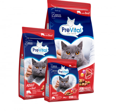 PREVITAL Adult Beef - trockenfutter für Katzen - 300g - Fotogalerie 9