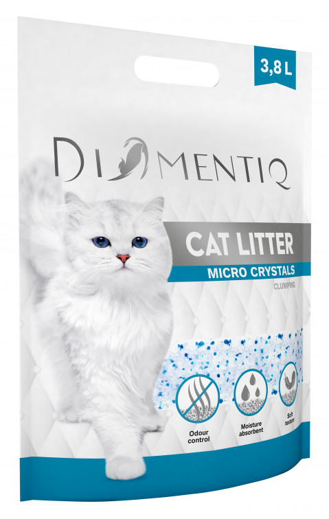 DIAMENTIQ Micro Crystals Silikatstreu, klumpend für Katzen – 10x3,8 l - Fotogalerie 7
